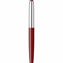 Stilou Flaro Mercur SM Burgundy - Chrome Trim - Steel Nib GP Flaro 41 F