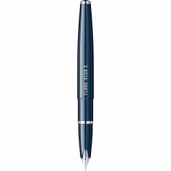 Stilou Flaro Vega S Blue Navy - Chrome Trim - Steel Nib Flaro 52 FK