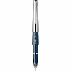 Blue Navy - Chrome Cap - Chrome Trim - Steel Nib GP Flaro 52 FK