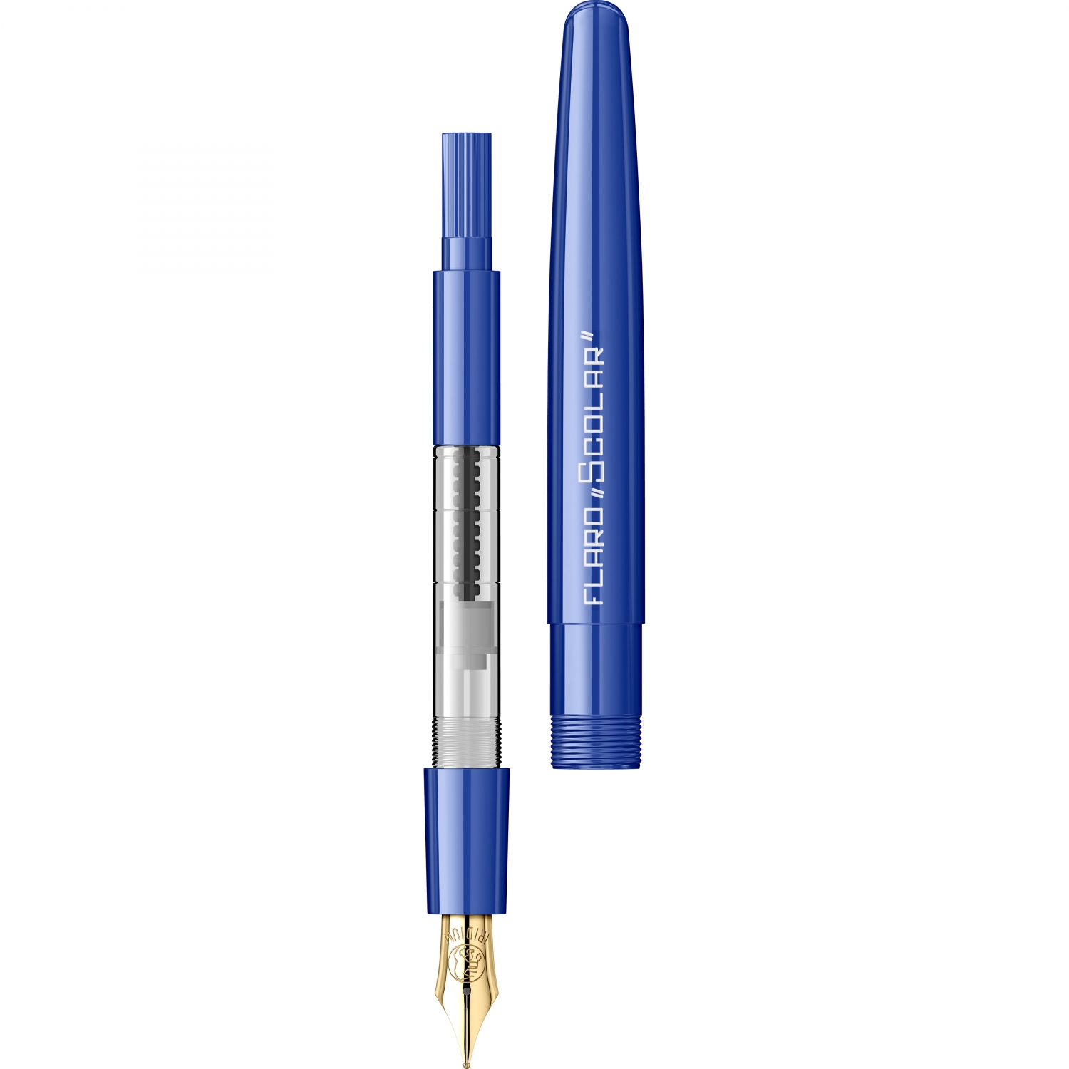 Imagine Produs Stilou Flaro Scolar Blue - Chrome Trim - Steel Nib GP Bock Ursus