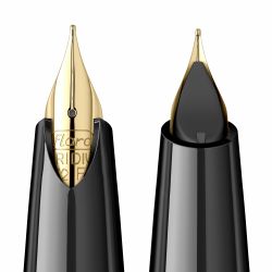 Stilou Flaro Vega CM Marble Verdigris - Chrome Cap - Chrome Trim - Steel Nib GP Flaro 52 FK