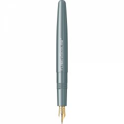 Stilou Flaro Scolar Gray - Chrome Trim - Steel Nib GP Bock Ursus