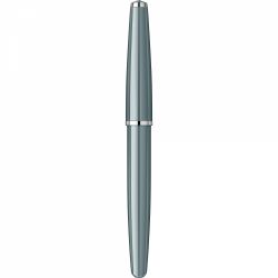 Stilou Flaro Scolar Gray - Chrome Trim - Steel Nib GP Bock Ursus