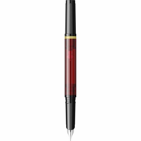 Stilou Flaro Elev Black - Red - Steel Nib Flaro 51 FK