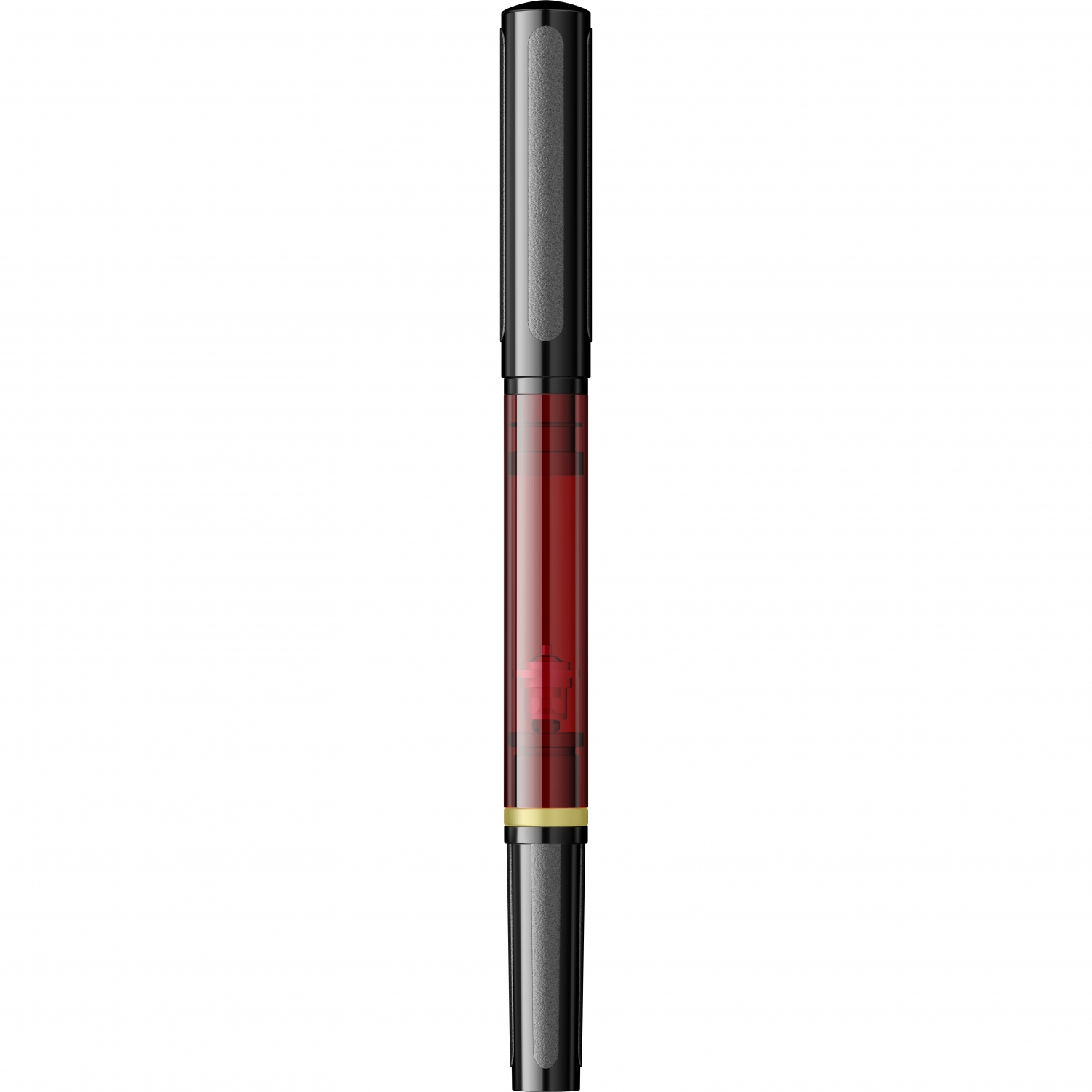 Imagine Produs Stilou Flaro Elev Black - Red - Steel Nib Flaro 51 FK