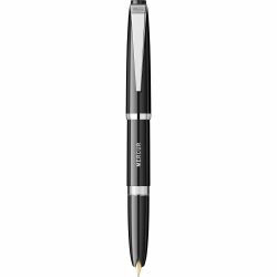 Black - Classic Font - Chrome Trim - Steel Nib GP Flaro 41 F