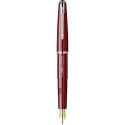 Stilou Flaro Scolar Burgungy - Chrome Trim - Steel Nib GP Bock Ursus