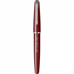 Stilou Flaro Scolar Burgungy - Chrome Trim - Steel Nib GP Bock Ursus