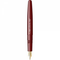 Stilou Flaro Scolar Burgungy - Chrome Trim - Steel Nib GP Bock Ursus