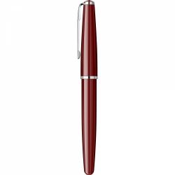 Stilou Flaro Scolar Burgungy - Chrome Trim - Steel Nib GP Bock Ursus