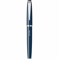 Stilou Flaro Mercur Blue Navy - Classic Font - Chrome Trim - Steel Nib GP Flaro 41 F