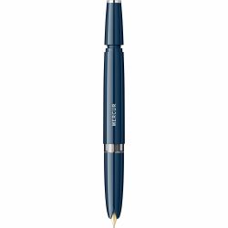 Stilou Flaro Mercur Blue Navy - Classic Font - Chrome Trim - Steel Nib GP Flaro 41 F