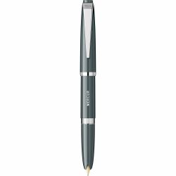Gray - Classic Font - Chrome Trim - Steel Nib GP Flaro 41 F