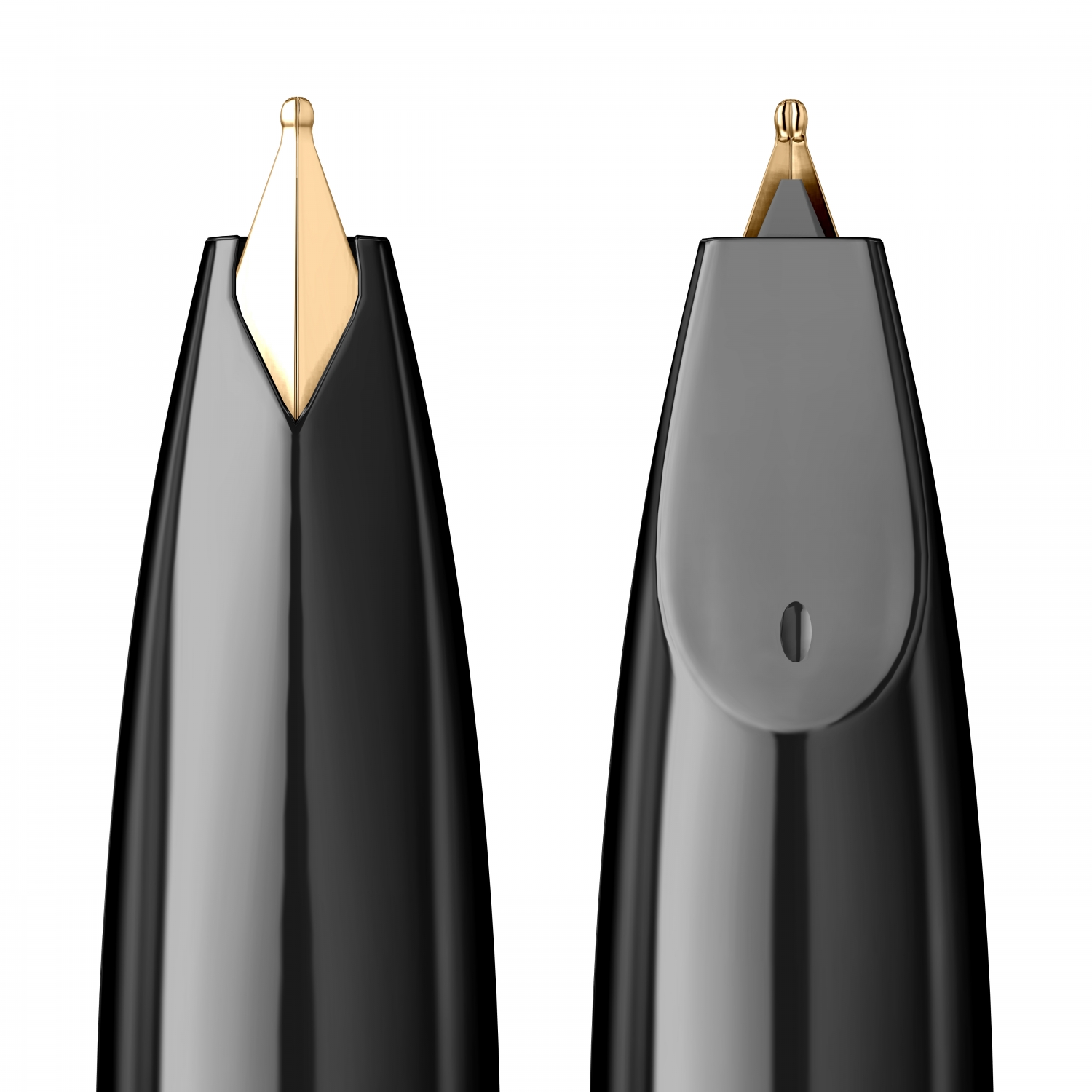 Imagine Produs Stilou Flaro Astra 101 Black - Gold Trim - Steel Nib GP Flaro 41 F