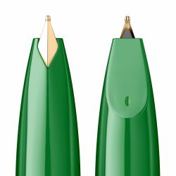 Stilou Flaro Astra 101 Green - Gold Trim - Steel Nib GP Flaro 41 F