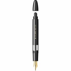 Stilou Flaro 11 Black - Gold Trim - Steel Nib GP Bock Ursus