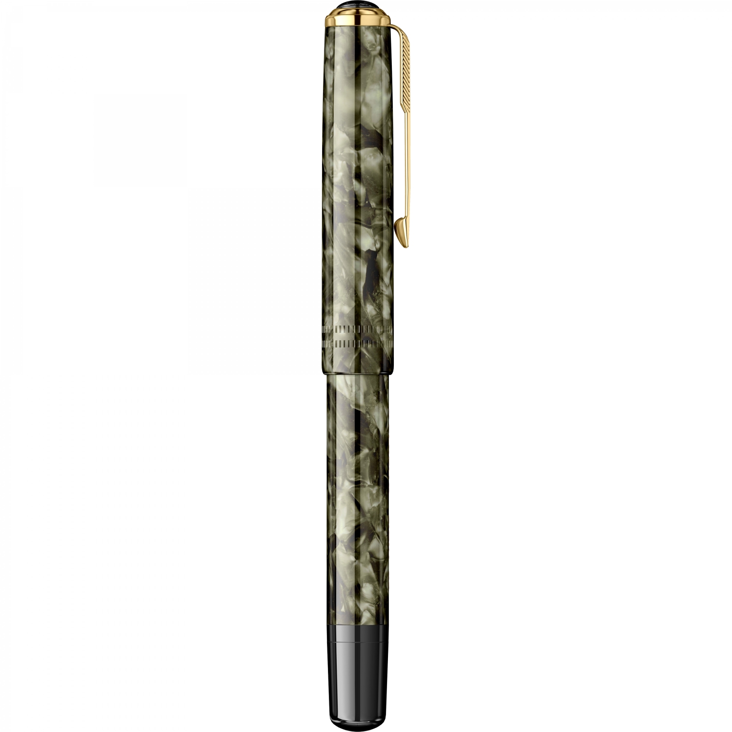 Imagine Produs Stilou Flaro 45 Mosaic Khaki - Gold Trim - Steel Nib GP Bock Ursus