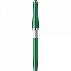Stilou Flaro Pionier 70 Green - Chrome Trim - Steel Nib GP Flaro 41 F