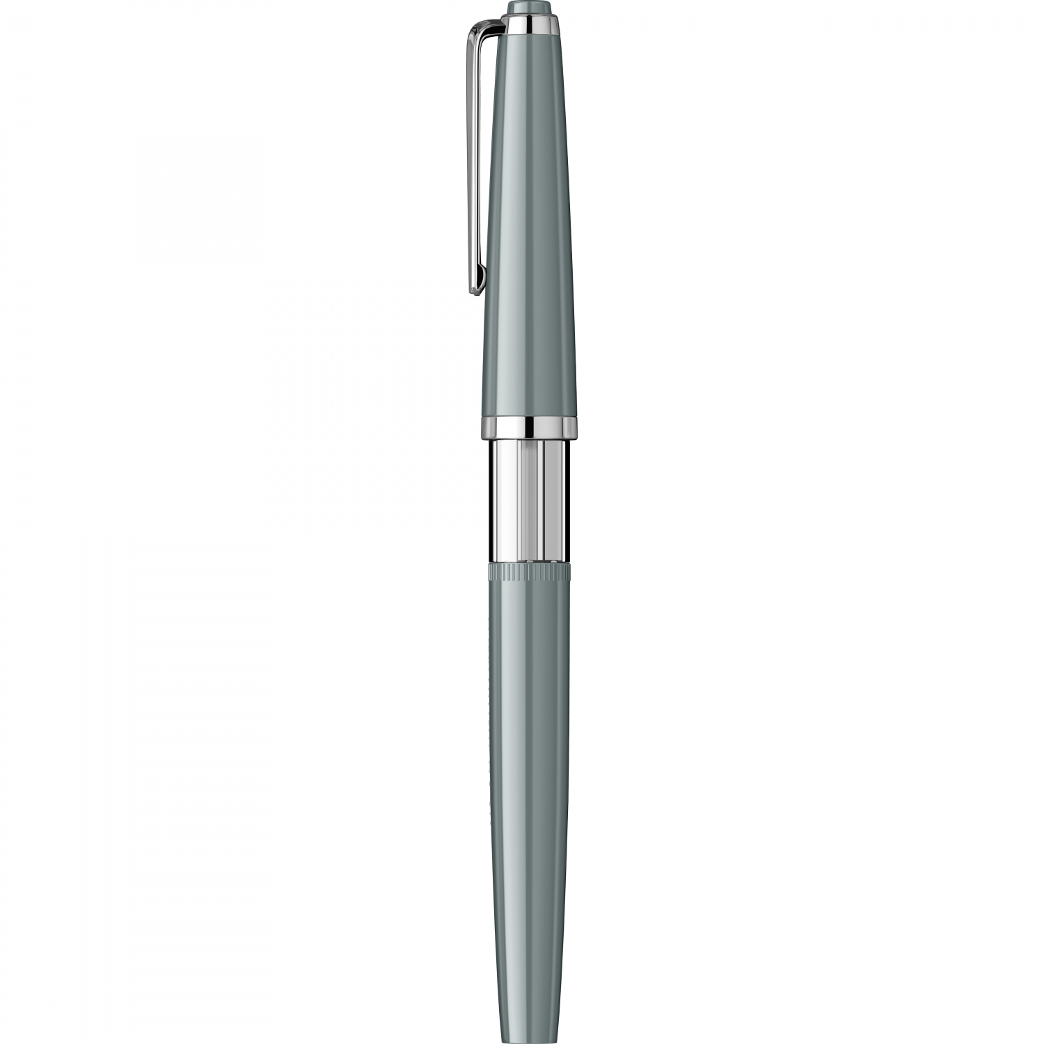 Imagine Produs Stilou Flaro Pionier 70 Gray - Chrome Trim - Steel Nib GP Flaro 41 F