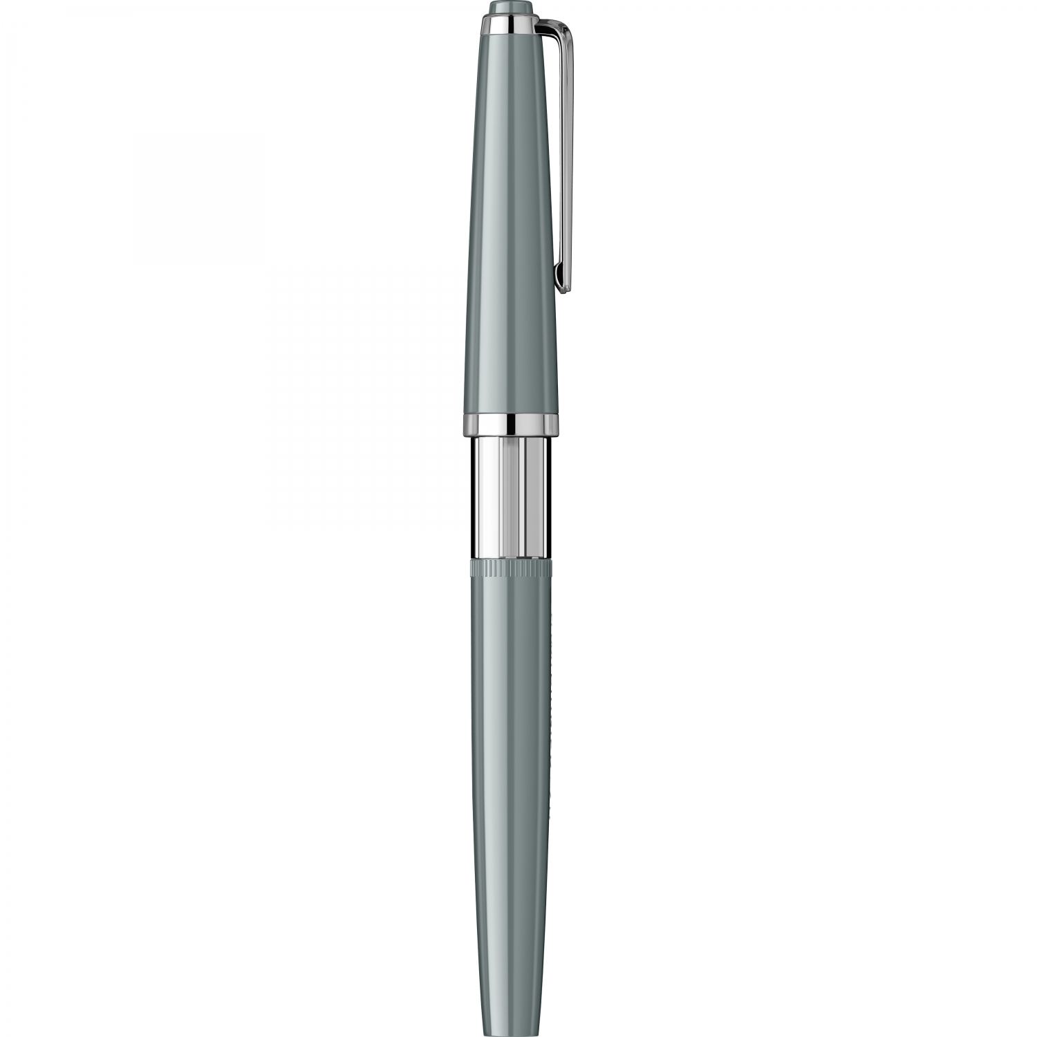 Imagine Produs Stilou Flaro Pionier 70 Gray - Chrome Trim - Steel Nib GP Flaro 41 F