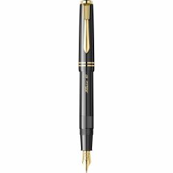 Stilou Flaro 60 Black - Gold Trim - Steel Nib GP Bock Ursus