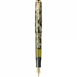 Stilou Flaro 46 Mosaic Khaki - Gold Trim - Steel Nib GP Bock Ursus