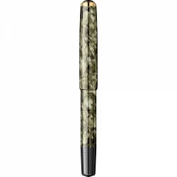 Stilou Flaro 46 Mosaic Khaki - Gold Trim - Steel Nib GP Bock Ursus