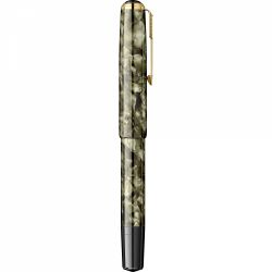 Stilou Flaro 46 Mosaic Khaki - Gold Trim - Steel Nib GP Bock Ursus