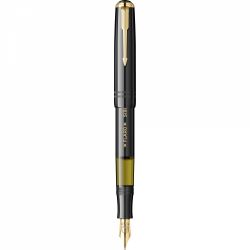 Stilou Flaro 46 Black - Gold Trim - Steel Nib GP Bock Ursus