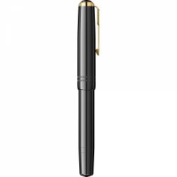 Stilou Flaro 46 Black - Gold Trim - Steel Nib GP Bock Ursus