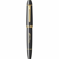 Stilou Flaro Dacia Prezidential Black - Gold Trim - 14k Nib