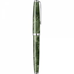 Stilou Flaro 61 C Latitude Large Green - Chrome Trim - Steel Nib GP Bock Ursus