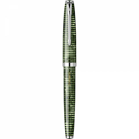 Stilou Flaro 61 C Latitude Large Green - Chrome Trim - Steel Nib GP Flaro 51 FK