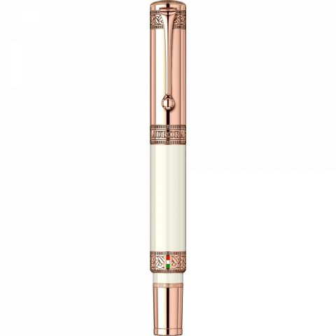 Stilou Aurora Dante Paradiso Ivory - Pink Gold Trim - 18K Nib