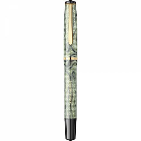 Stilou CMC Somes Lizzard - Gold Trim - Steel Nib GP Bock Cap de Bour