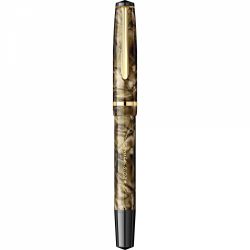 Stilou CMC Somes Marble Gold Brown - Gold Trim - Steel Nib GP Bock Cap de Bour