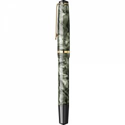 Stilou CMC Somes Marble Verdigris - Gold Trim - Steel Nib GP Bock Cap de Bour