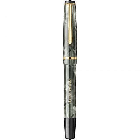 Stilou CMC Somes Stripe Fine Verdigris - Gold Trim - Steel Nib GP Bock Cap de Bour