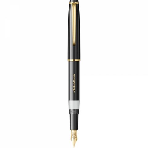 Stilou CMC Albatros Black - Gold Trim - Steel Nib GP CMC Iridium Tipped RSR