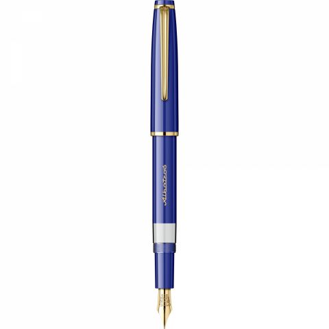 Stilou CMC Albatros Indigo - Gold Trim - Steel Nib GP CMC Iridium Tipped RSR