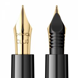 Stilou CMC Dacia Black - Gold Trim - Steel Nib GP CMC