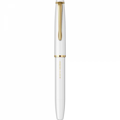 Stilou CMC Dacia White - Gold Trim - Steel Nib GP CMC