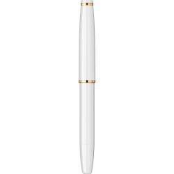 Stilou CMC Dacia White - Gold Trim - Steel Nib GP CMC