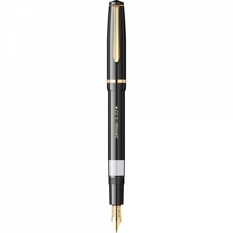 Stilou CMC Somes Black - Gold Trim - Steel Nib GP Bock