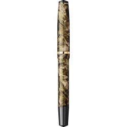 Stilou CMC Somes Marble Gold Brown - Gold Trim - Steel Nib GP Bock