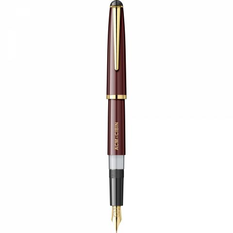 Stilou ACM Cibin Burgundy - Gold Trim - Steel Nib GP Boch Ursus