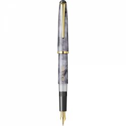 Marble Gray - Gold Trim - Steel Nib GP Boch Ursus