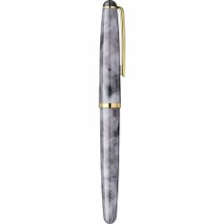 Stilou ACM Cibin Marble Gray - Gold Trim - Steel Nib GP Boch Ursus