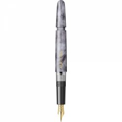 Stilou ACM Cibin Marble Gray - Gold Trim - Steel Nib GP Boch Ursus