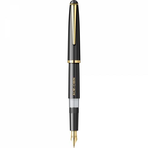 Stilou ACM Cibin Black - Gold Trim - Steel Nib GP ACM